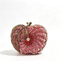 Multicolored Women Apple-Shaped Crystal Evening Bags Lady Rhinestones Handbags Ladies Gala Dinner Handbags Wedding Clutch Purse