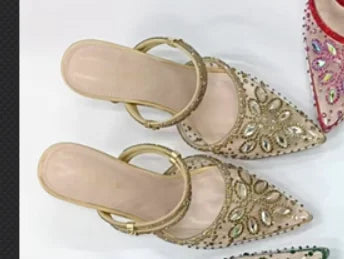 INSIGHTLINK High-Heeled Crystals Shoes Big Rhinestones Sexy  sandal With clutch Bag Beautiful Girly Style gems Shoes And Bag