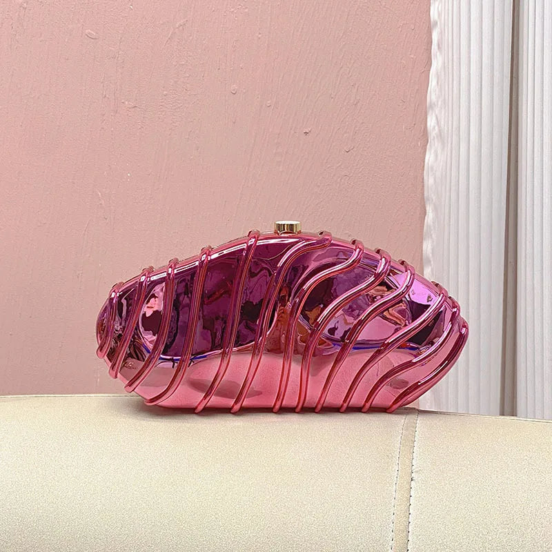 Luxury Designer Evening Clutch Acrylic Clutch Purse With Chain Ladies Handbag for Wedding Prom Party Women Evening Shoulder Bag