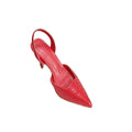 INSIGHTLINK Red Color Party Shoes and Bags Nigerian Women’s Suit Medium Heel Pointed Toe Women’s Shoes Rhinestones Sandals Red