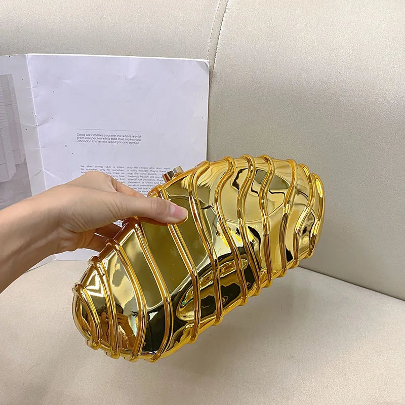 Luxury Designer Evening Clutch Acrylic Clutch Purse With Chain Ladies Handbag for Wedding Prom Party Women Evening Shoulder Bag