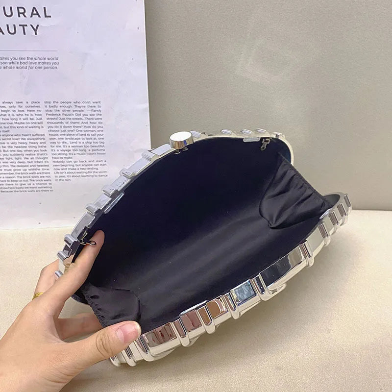 Luxury Designer Evening Clutch Acrylic Clutch Purse With Chain Ladies Handbag for Wedding Prom Party Women Evening Shoulder Bag