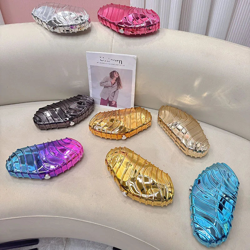Luxury Designer Evening Clutch Acrylic Clutch Purse With Chain Ladies Handbag for Wedding Prom Party Women Evening Shoulder Bag