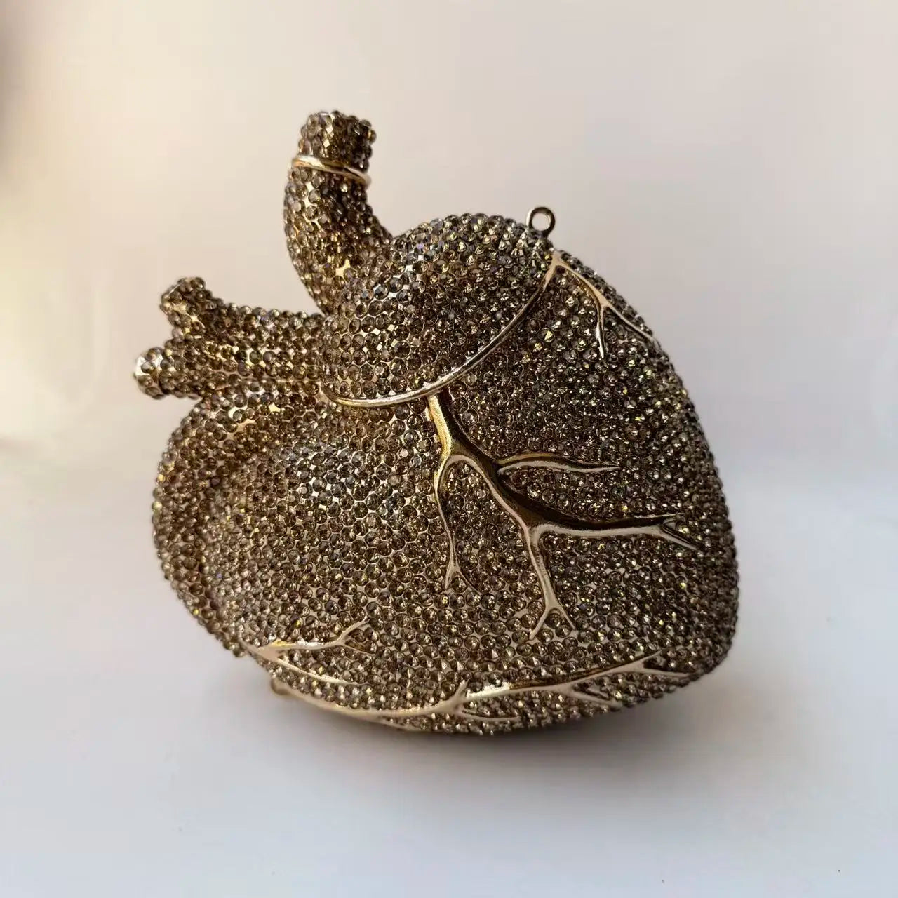XIYUAN Heart Shaped Diamond Evening Bags Women Luxury Gorgeous Metallic Rhinestone Purses Ladies Unique Handbags Wedding Party