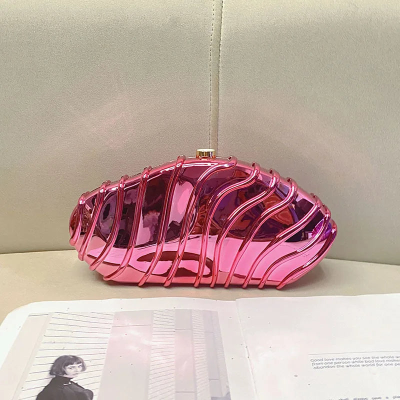 Luxury Designer Evening Clutch Acrylic Clutch Purse With Chain Ladies Handbag for Wedding Prom Party Women Evening Shoulder Bag